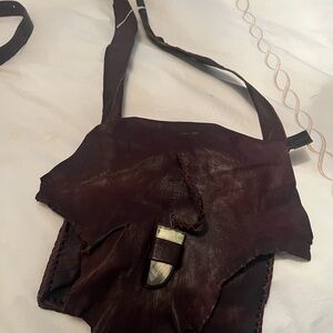 dark brown genuine bag